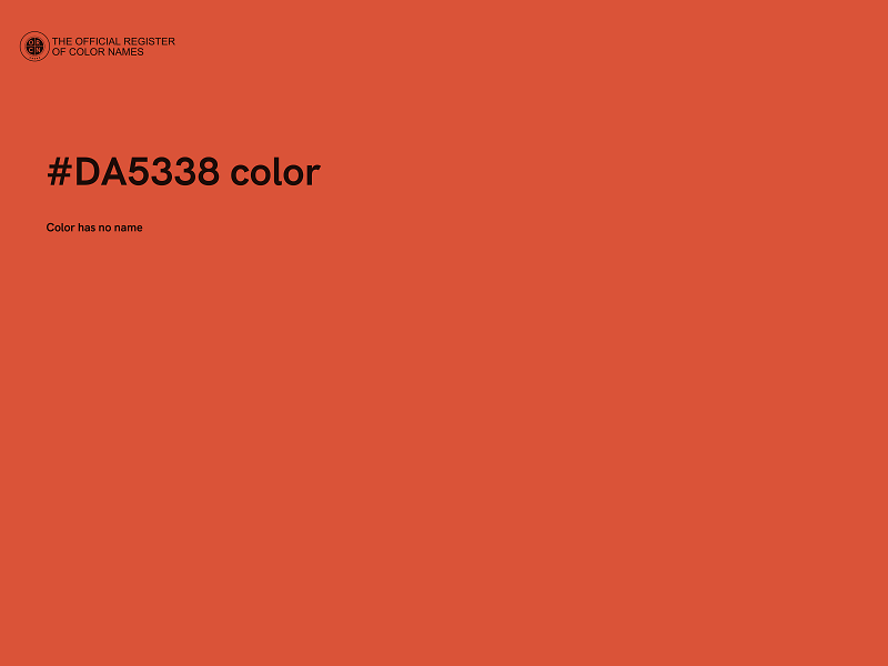 #DA5338 color image