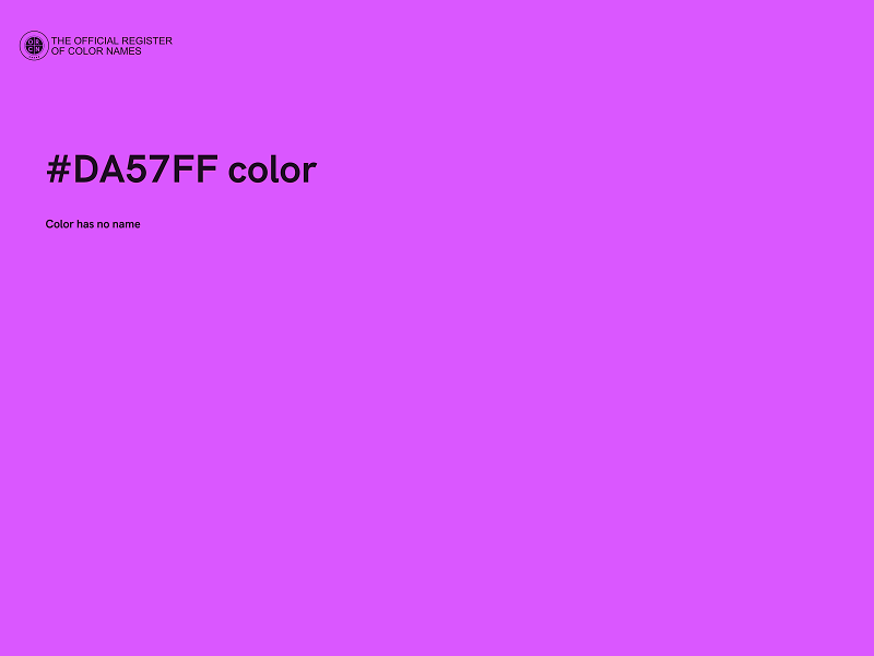 #DA57FF color image