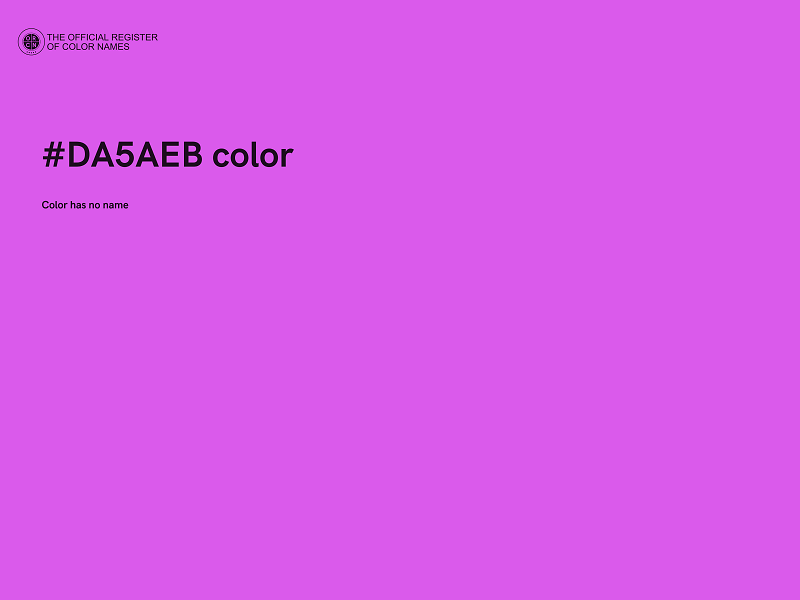 #DA5AEB color image