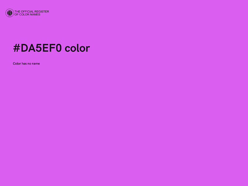 #DA5EF0 color image