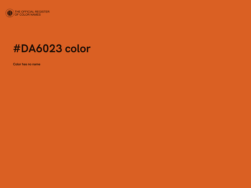 #DA6023 color image