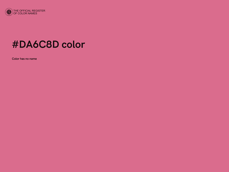 #DA6C8D color image