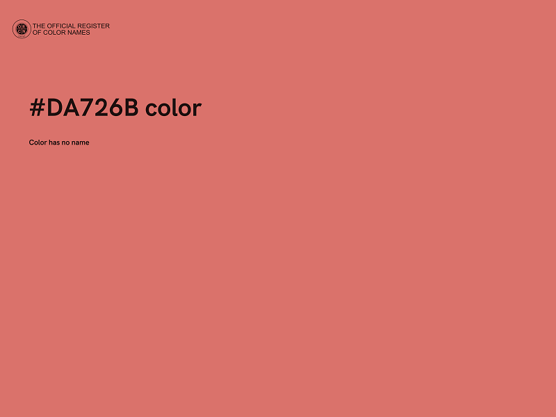 #DA726B color image