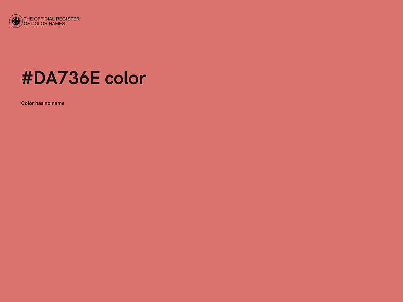 #DA736E color image