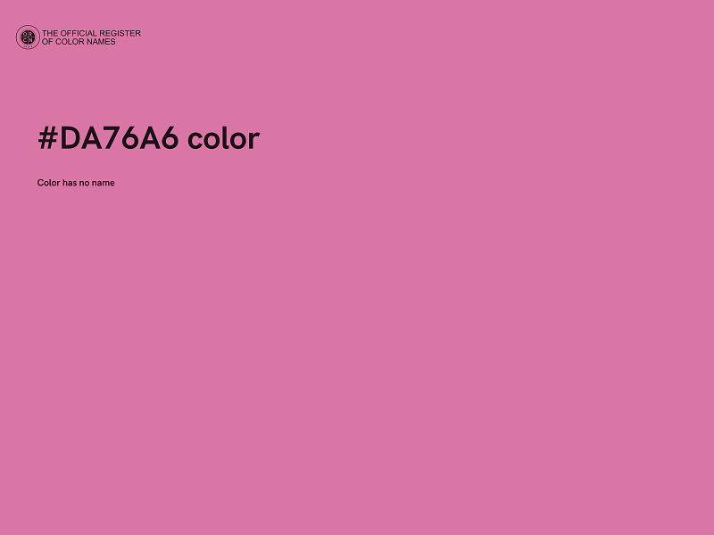 #DA76A6 color image