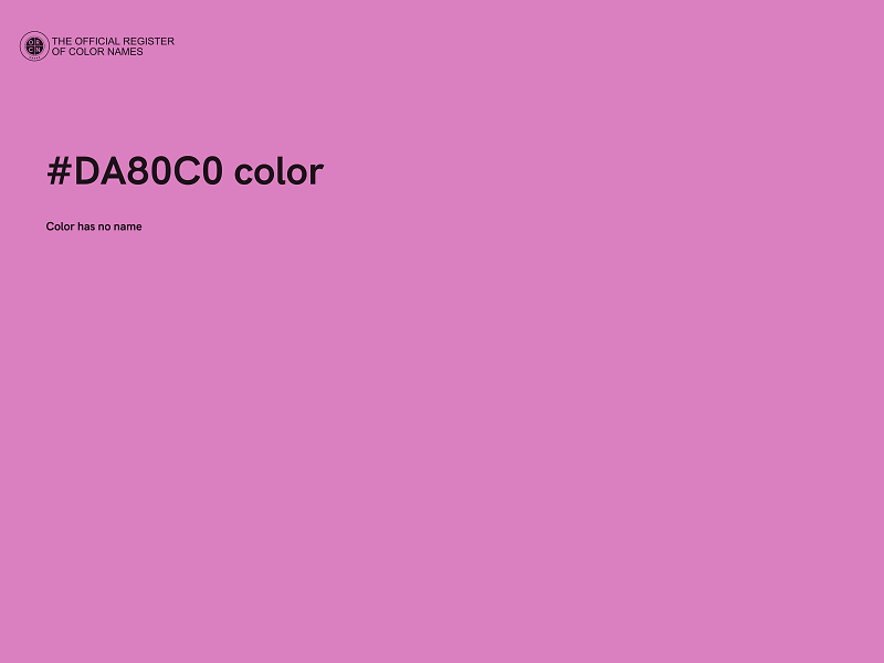 #DA80C0 color image