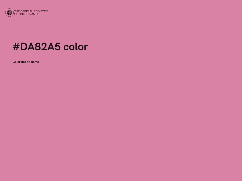 #DA82A5 color image