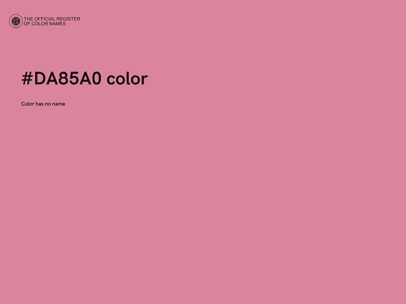 #DA85A0 color image