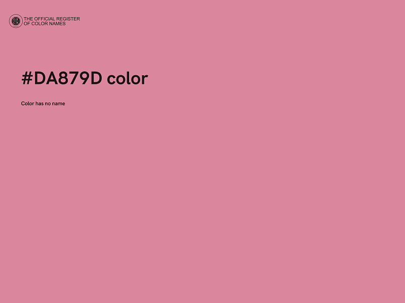 #DA879D color image