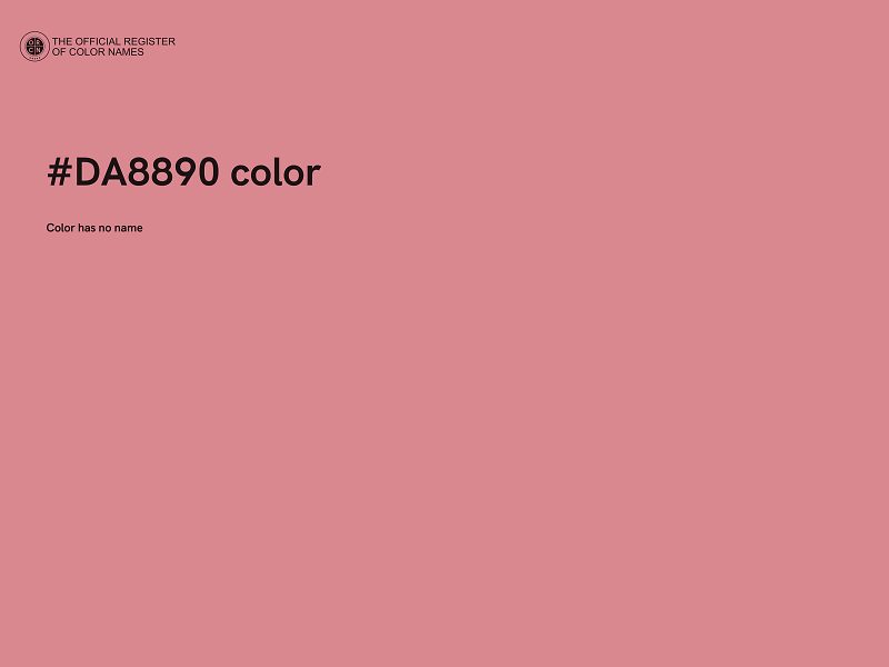 #DA8890 color image