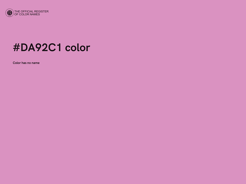 #DA92C1 color image