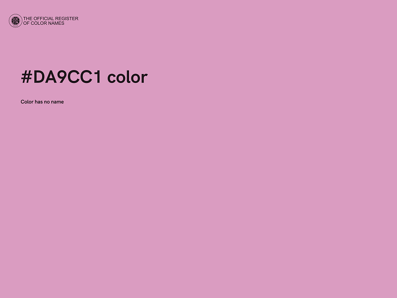 #DA9CC1 color image