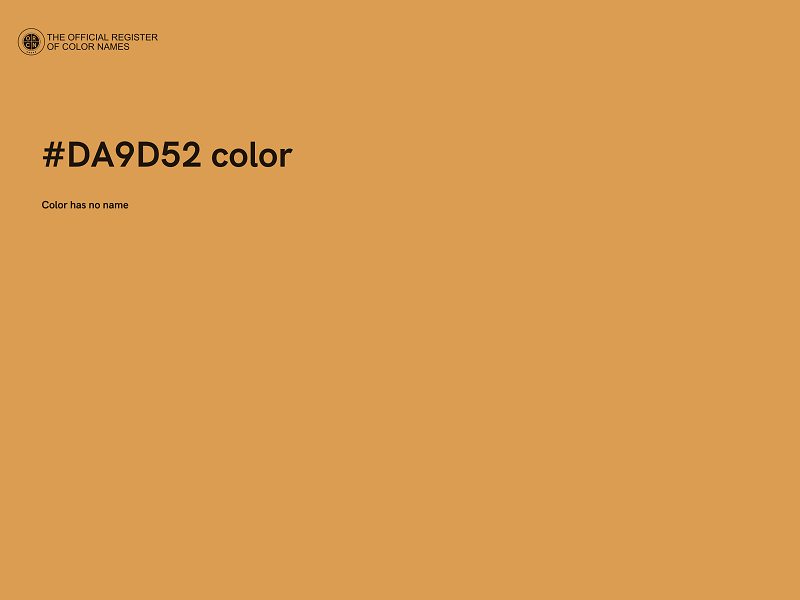 #DA9D52 color image