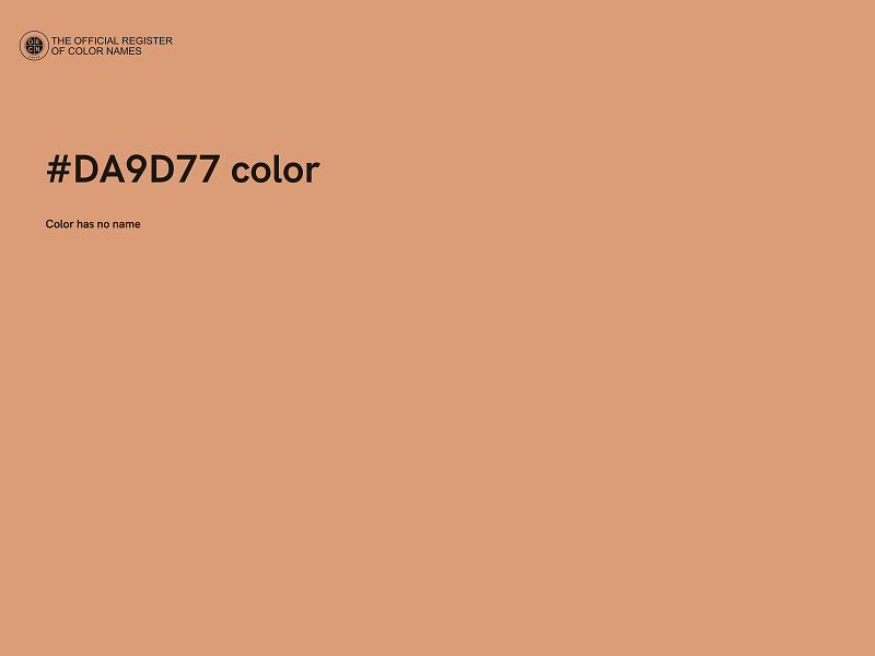 #DA9D77 color image