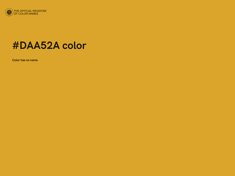 #DAA52A color image