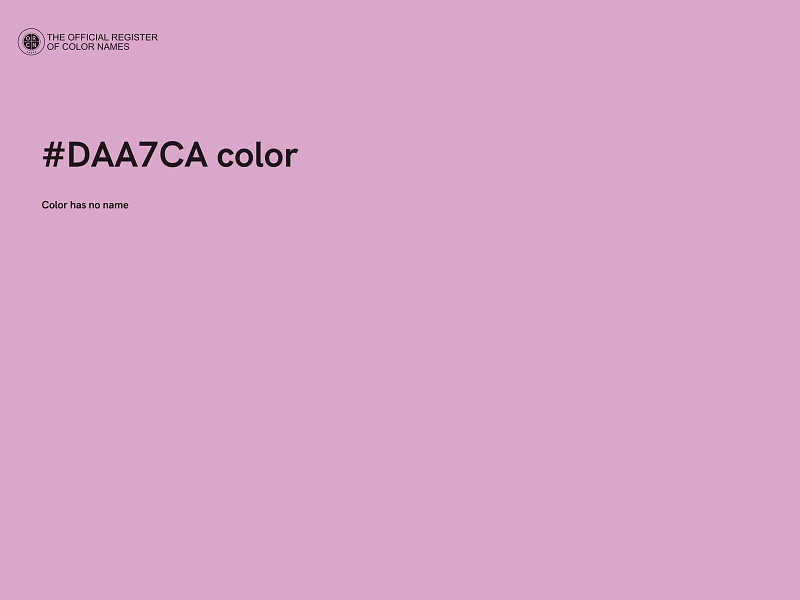 #DAA7CA color image