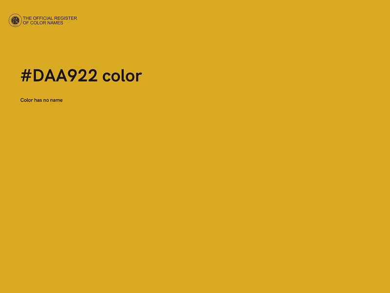 #DAA922 color image