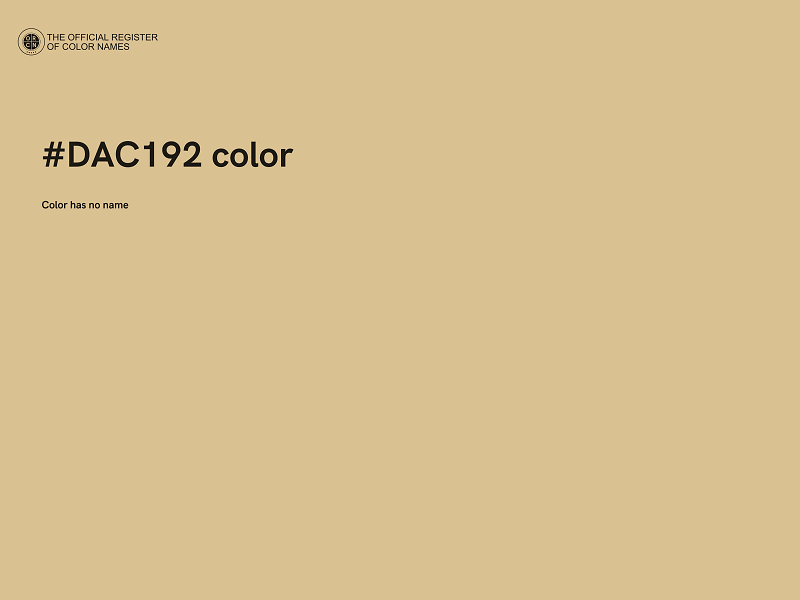 #DAC192 color image