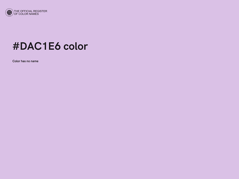 #DAC1E6 color image