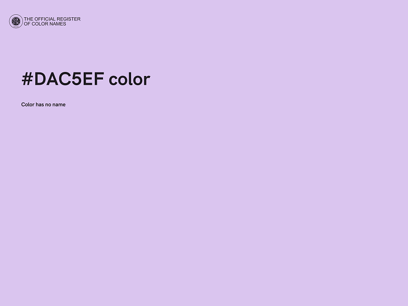 #DAC5EF color image