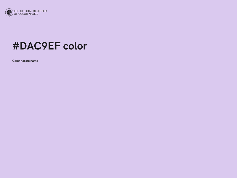 #DAC9EF color image