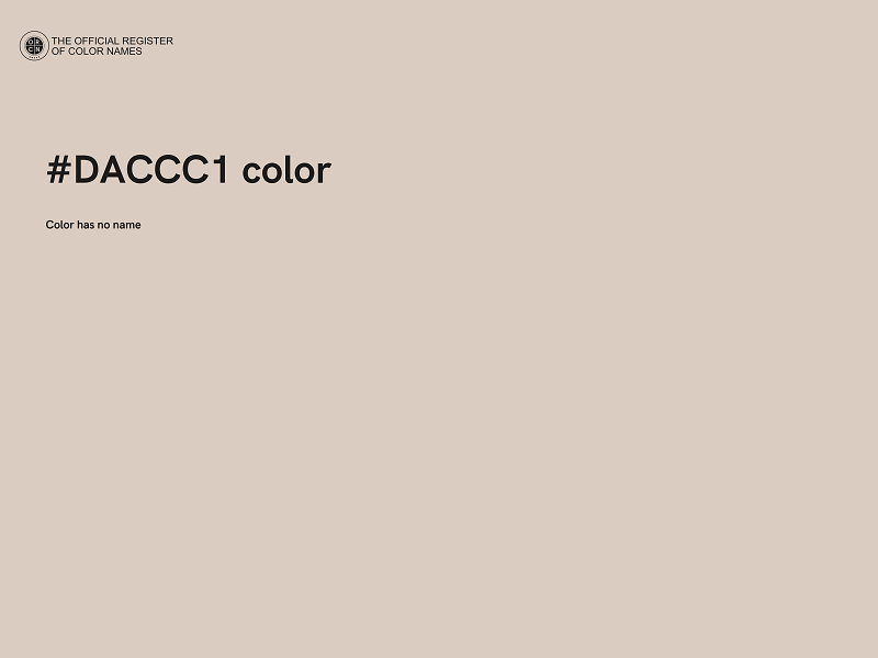 #DACCC1 color image