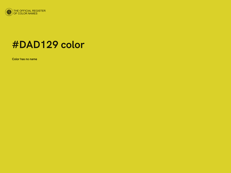 #DAD129 color image