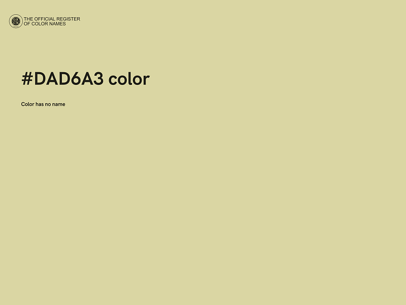 #DAD6A3 color image