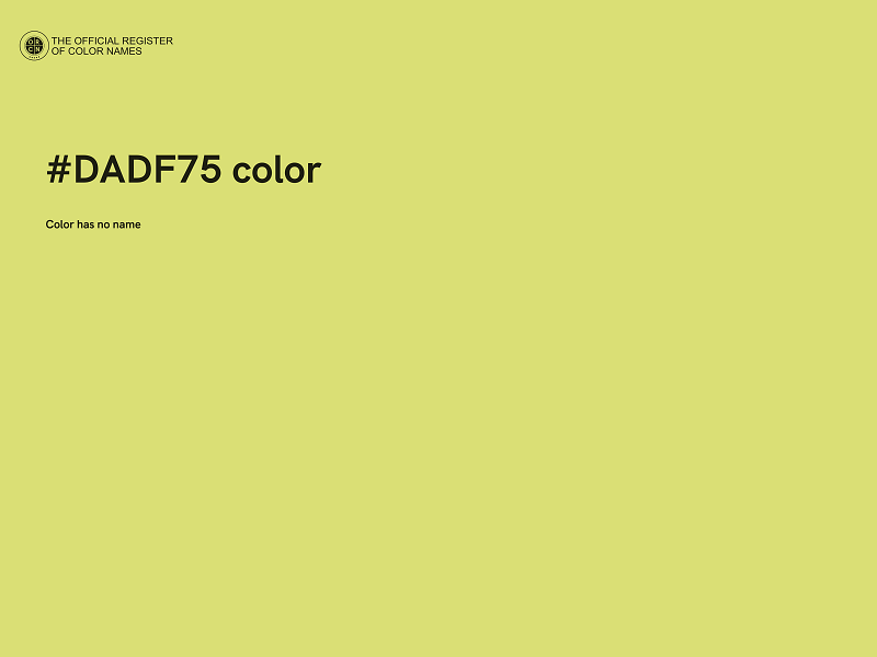 #DADF75 color image