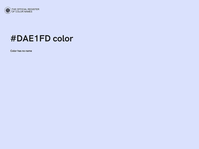 #DAE1FD color image