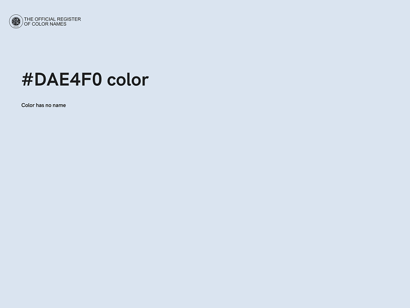 #DAE4F0 color image