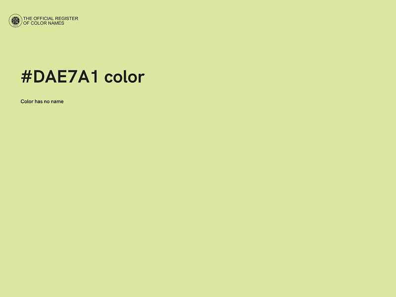 #DAE7A1 color image