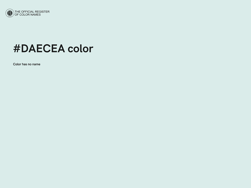 #DAECEA color image