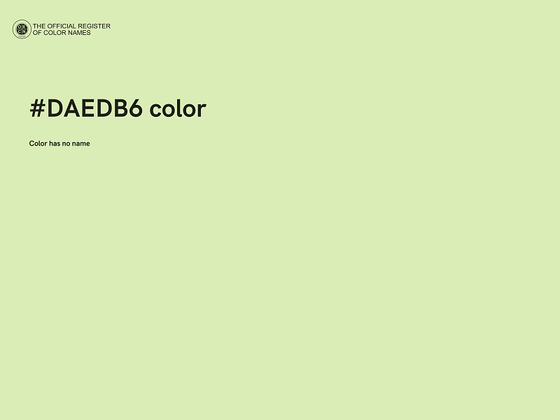 #DAEDB6 color image