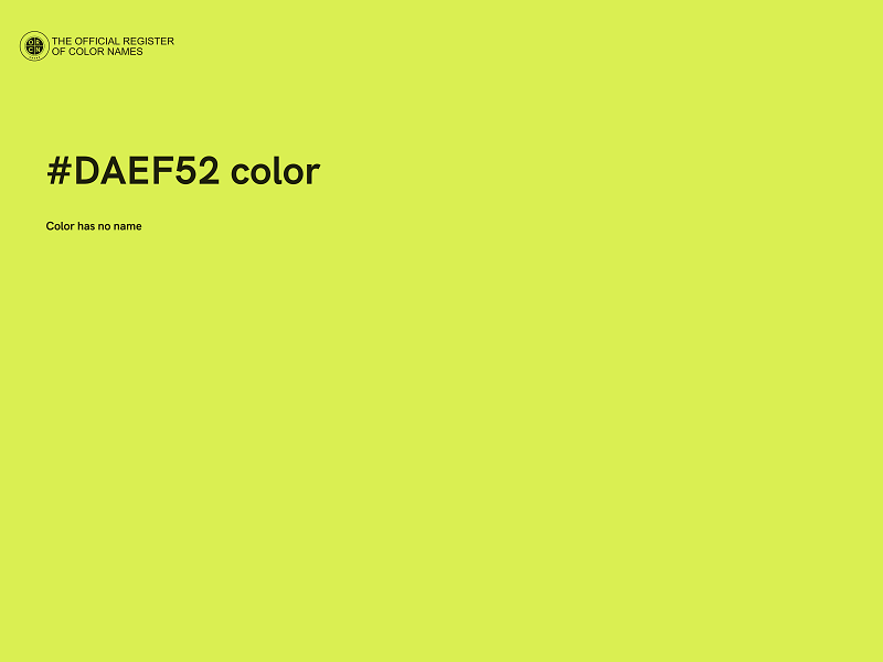 #DAEF52 color image