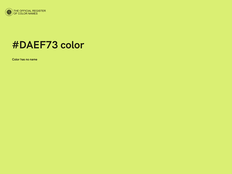 #DAEF73 color image