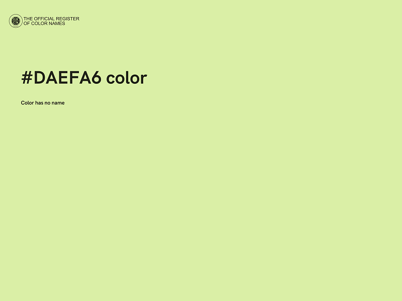 #DAEFA6 color image