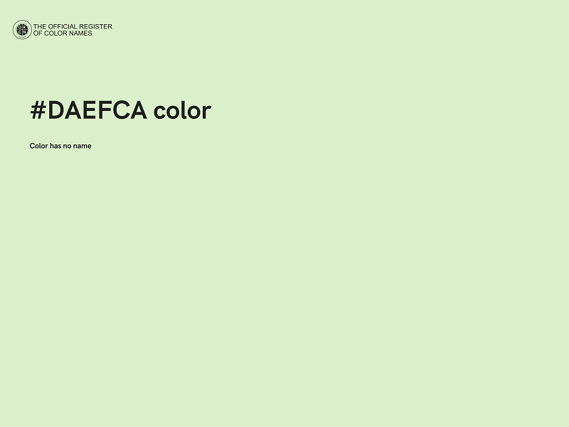 #DAEFCA color image