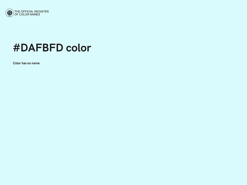 #DAFBFD color image