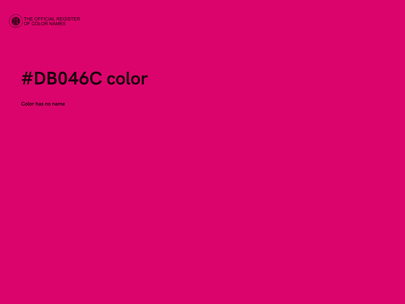 #DB046C color image