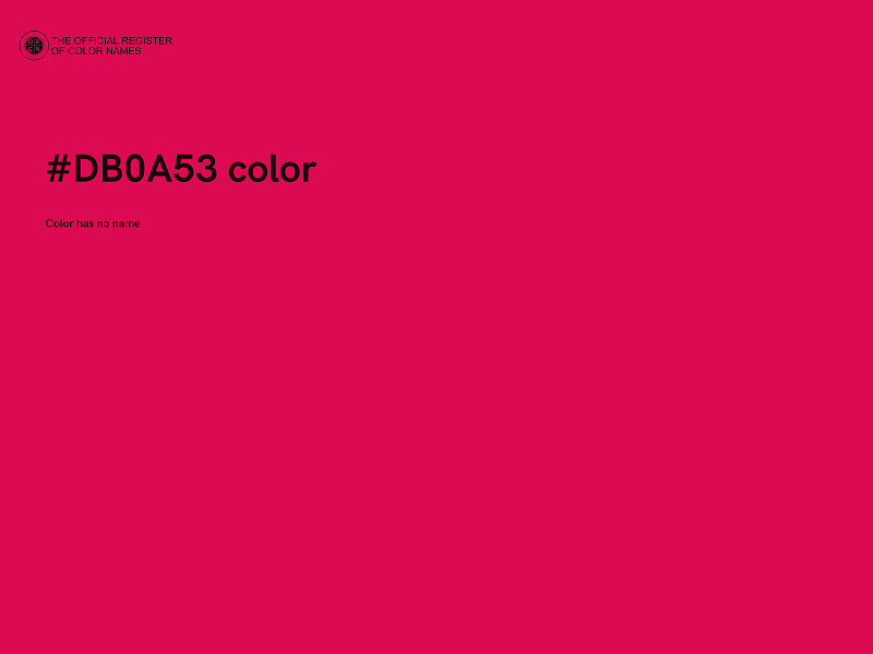 #DB0A53 color image