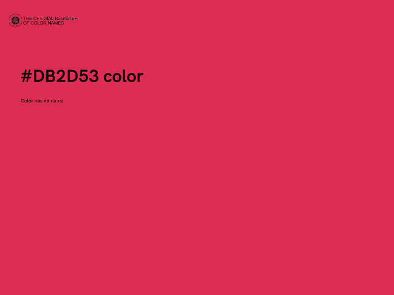 #DB2D53 color image