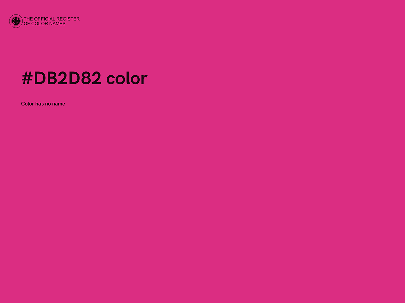 #DB2D82 color image