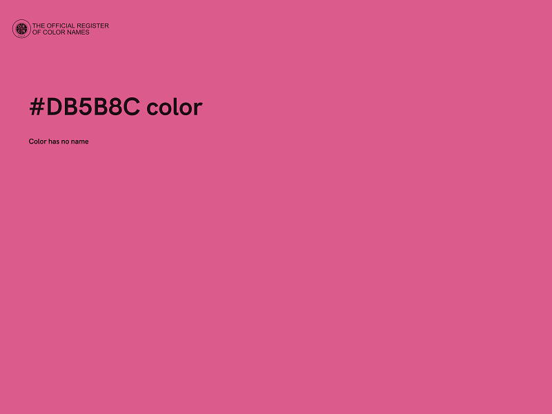 #DB5B8C color image