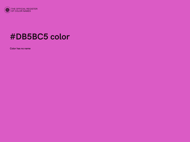 #DB5BC5 color image