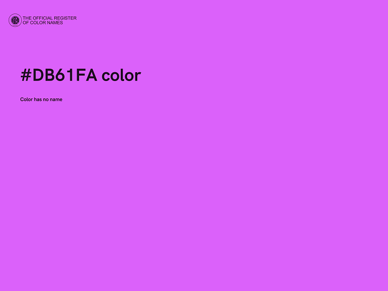 #DB61FA color image