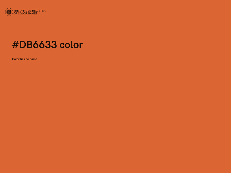 #DB6633 color image