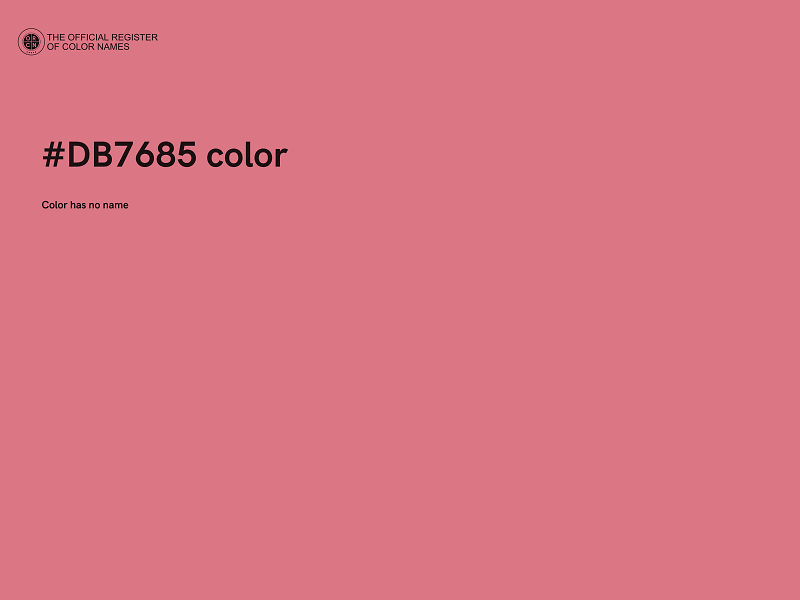 #DB7685 color image