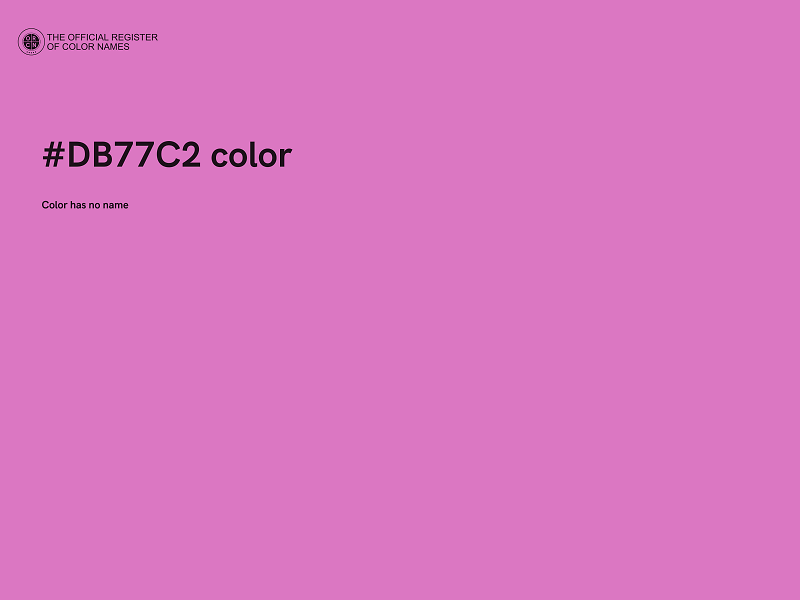 #DB77C2 color image