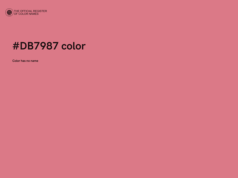 #DB7987 color image